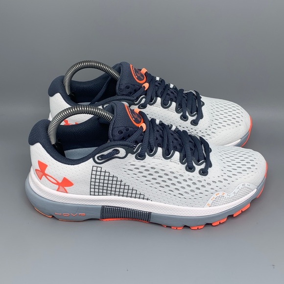 Under Armour HOVR‎ Infinite 4 White Orange Running Shoes 3024897-105 Men’s Sz 7